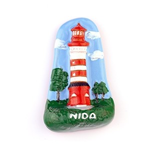 Handmade Ceramic Magnet Nida lighthouse