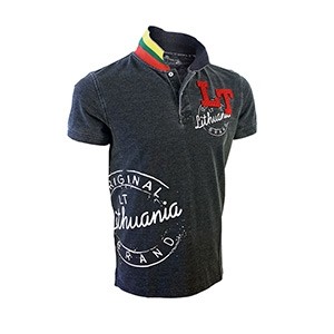 Black-dark gray Polo t-shirts 