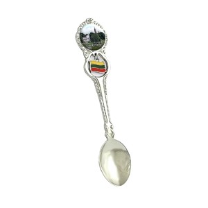 Metal spoon with Lithuanian flag Druskininkai city