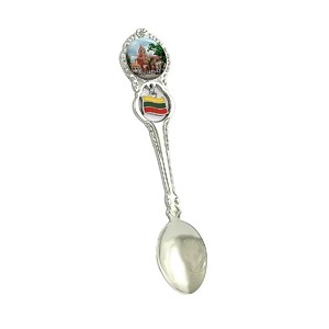 Metal spoon with Lithuanian flag Kaunas - cathedral