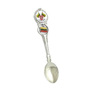 Metal spoon with Lithuanian flag Lithuania