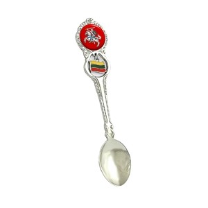 Metal spoon with Lithuanian flag Vytis