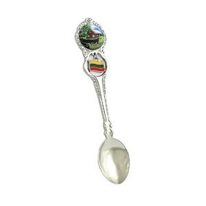 Metal spoon with Lithuanian flag Nida