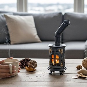 Handmade stove candle holder 