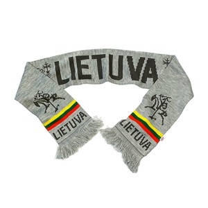 Gray knitted scarf Lietuva
