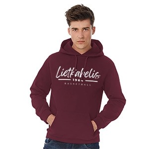 Lietkabelis Basketball Club 2023/2024 Burgundy Hooded Sweater