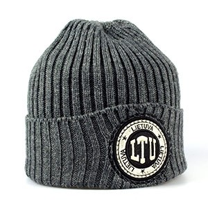 Gray short winter hat LTU Lietuva - Robin Ruth