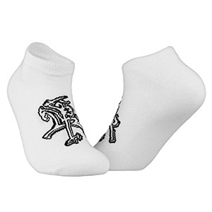Short white men socks Vytis size:(41-46)
