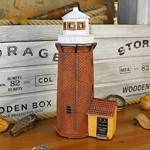 Hand made ceramic lighthouse candle holder – Uostadvaris Lithuania