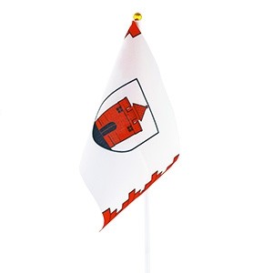 Panevėžys City Handheld Flag with Plastic Pole