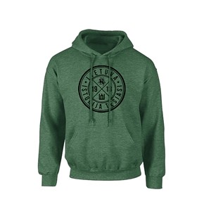 Green heater hooded sweater "Lithuania 1918"