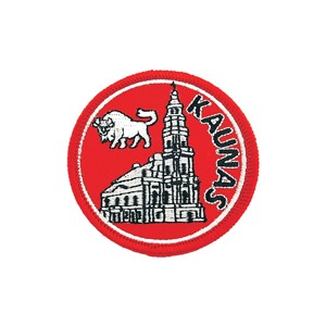 Embroidered patch - Kaunas