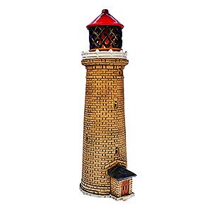 Hand made ceramic lighthouse candle holder - Fornaes Denmark