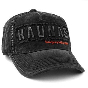 Black “Kaunas” Cap – Retro Style | Robin Ruth