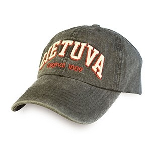 Black vintage looks baseball cap Lithuania Original 1009