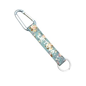 Bluish flowered carabine keychain Lietuva