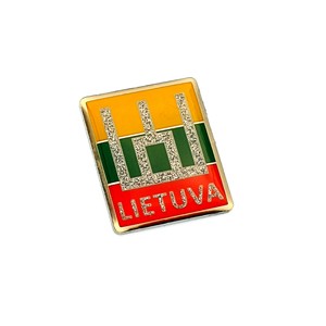 Metal pin Lietuva Gedimino stulpai