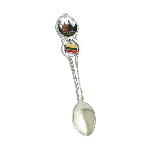 Metal spoon with Lithuanian flag Druskininkai - church