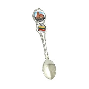 Metal spoon with Lithuanian flag Trakai