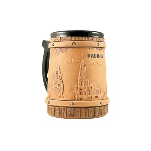 Hand made ceramic mug Kaunas