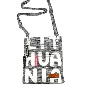 Gray sports style neck bag Lithuania 