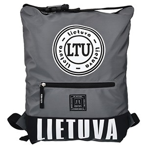 Gray leisure backpack "Lithuania LTU"