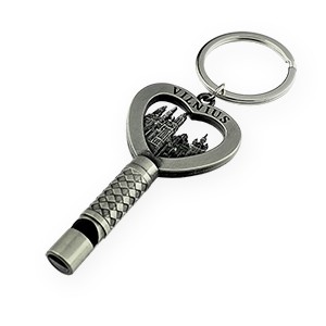 Metal whistle keychain Vilnius