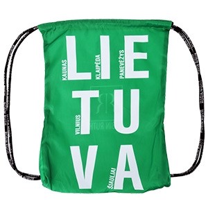 Green sports bag, backpack Lithuania