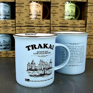Trakai story mug, blue color 280ml