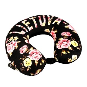 Flowered memory foam travel neck pillow Lithuania
