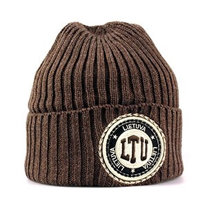 Brown short winter hat LTU Lietuva - Robin Ruth