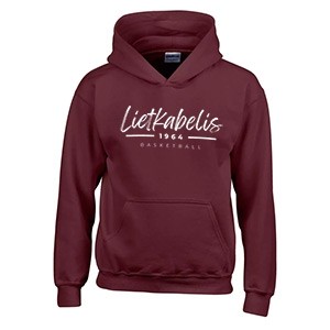 Children's Lietkabelis Basketball Club 2023/2024 Burgundy Hooded Sweater