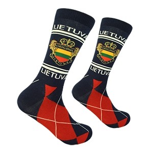 Navy Men's socks Lithuania size:(41-46)