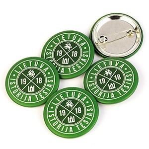 Green badges Lithuania 5 pcs