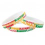 Silicone bracelet Kaunas tricolor souvenir