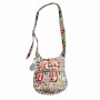 Light brown floral womens bag Lithuania with long handle