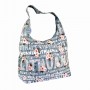 Light blue flowered canvas bag Lithuania