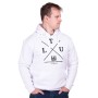 White classical sweatshirt with printing