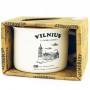 Small white mug Vilnius with a brief history of the cathedral in a box