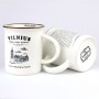 White mug Vilnius with the history of the Cathedral Basilica