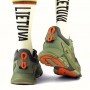 White men's socks "LIETUVA" tricolor accents