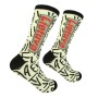 Men's cotton socks Lithuania white / black