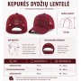 Kepurė LTU Lietuva dydžio aprašymas