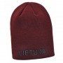 Burgundy Autumn Hat with Lithuania name – Warmth and Style