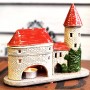 Handmade ceramic house candle holder Viru Gates Tallinn