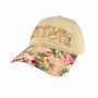 Beige color women baseball floral cap Lithuania