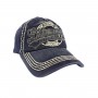 Denim blue color cap Lithuania Country of Original