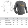 Gray sweater "LITHUANIA 1009 - even now" sizes