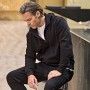 Black fashion sweat with zip Lithuania 90