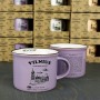 Purple color small story mug of Vilnius